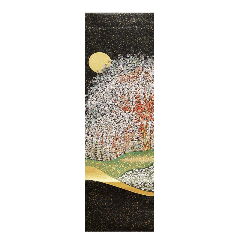 特選西陣本金箔瀞金錦袋帯〈日本の名品・桜花苑図〉「長嶋成織物